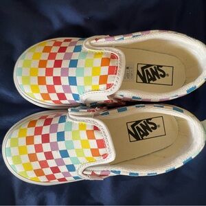 Brand New Vans Toddler Slip-On V Checkerboard Shoes